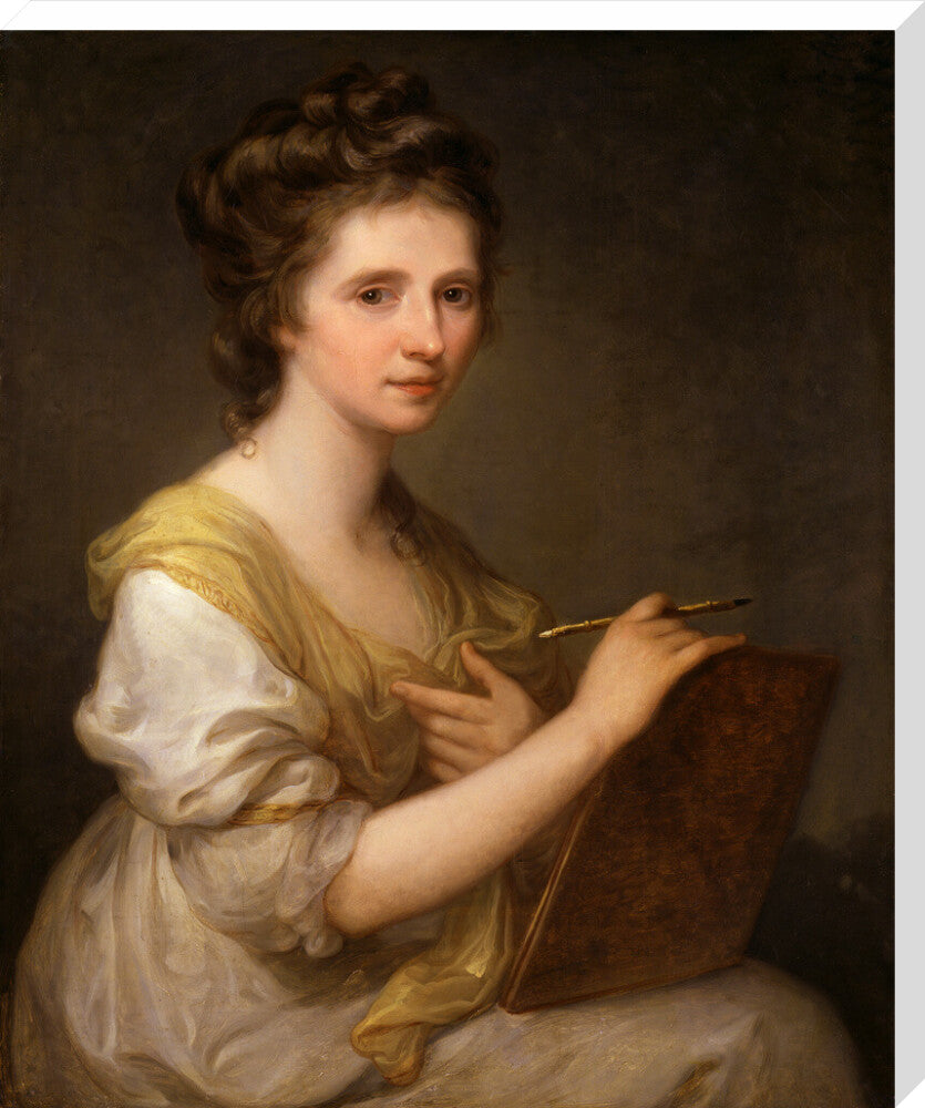 Angelica kauffmann portrait print (stretched canvas, extra large, no frame)