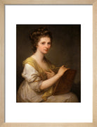 Angelica Kauffmann Portrait Print (Art print, Small, Natural frame)