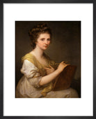 Angelica Kauffmann Portrait Print (Art print, Small, Black frame)