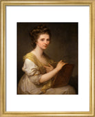Angelica Kauffmann Portrait Print (Art print, Small, Gold frame)