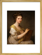 Angelica Kauffmann Portrait Print (Art print, Medium, Gold frame)