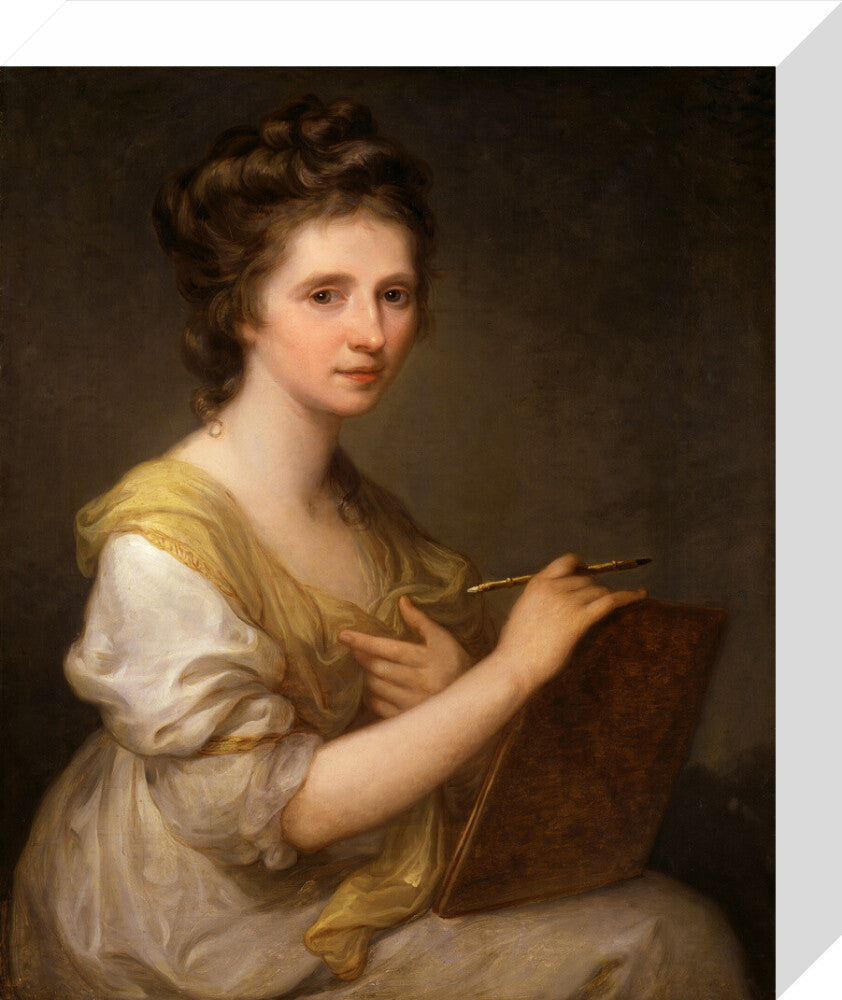 Angelica kauffmann portrait print (stretched canvas, small, no frame)