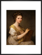 Angelica Kauffmann Portrait Print (Art print, Large, Black frame)