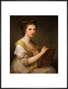 Angelica Kauffmann Portrait Print (Art print, Large, Black frame)