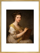 Angelica Kauffmann Portrait Print (Art print, Large, Gold frame)