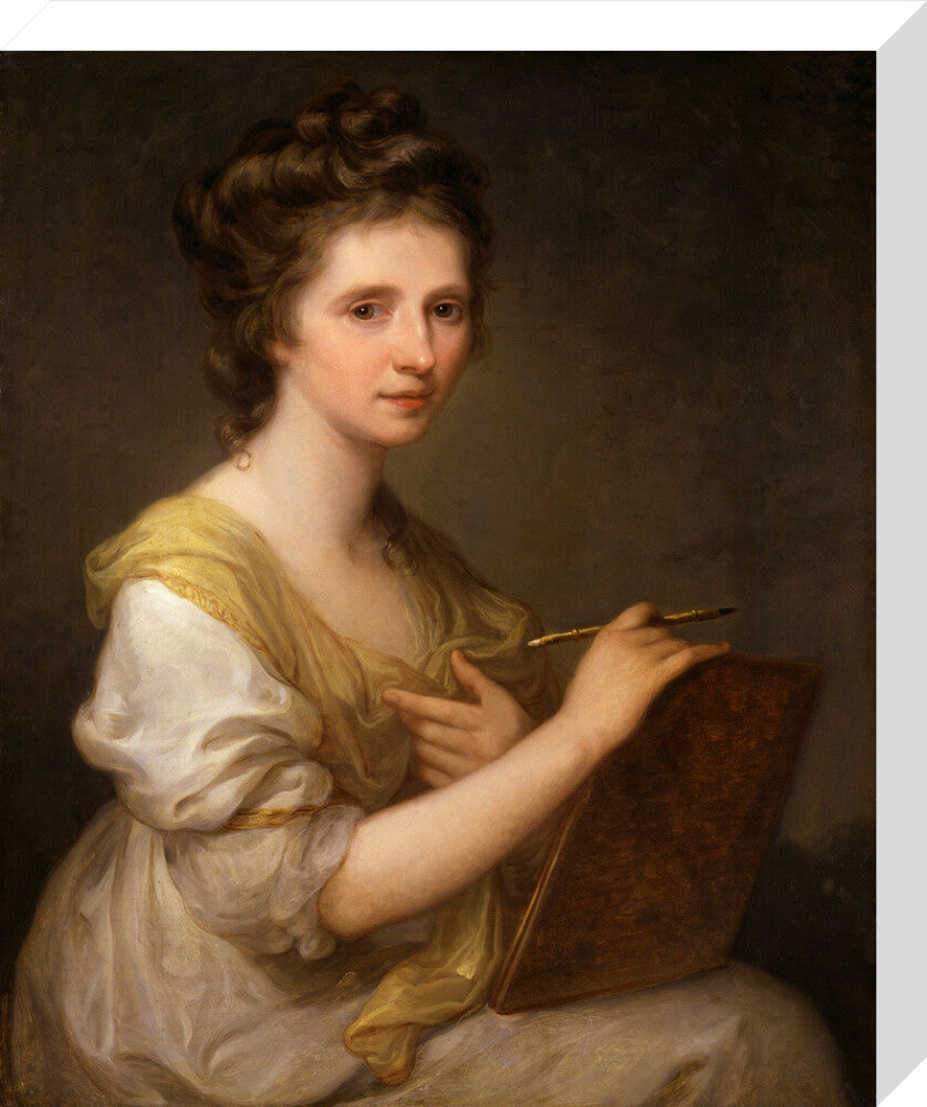 Angelica kauffmann portrait print (stretched canvas, medium, no frame)