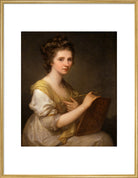 Angelica Kauffmann Portrait Print (Art print, Extra large, Gold frame)