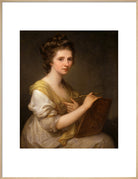 Angelica Kauffmann Portrait Print (Art print, Extra large, Natural frame)
