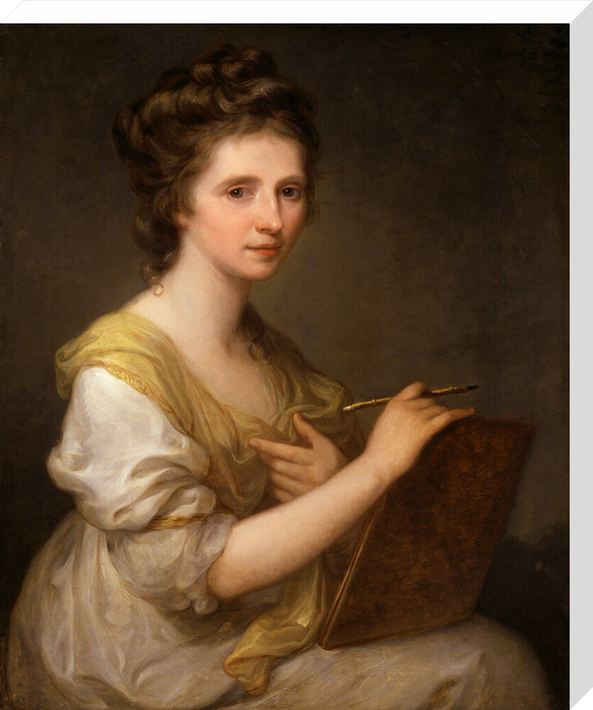 Angelica kauffmann portrait print (stretched canvas, large, no frame)