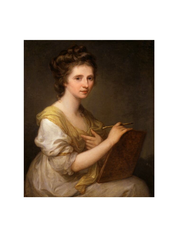 Angelica kauffmann portrait print (art print, extra large, no frame)