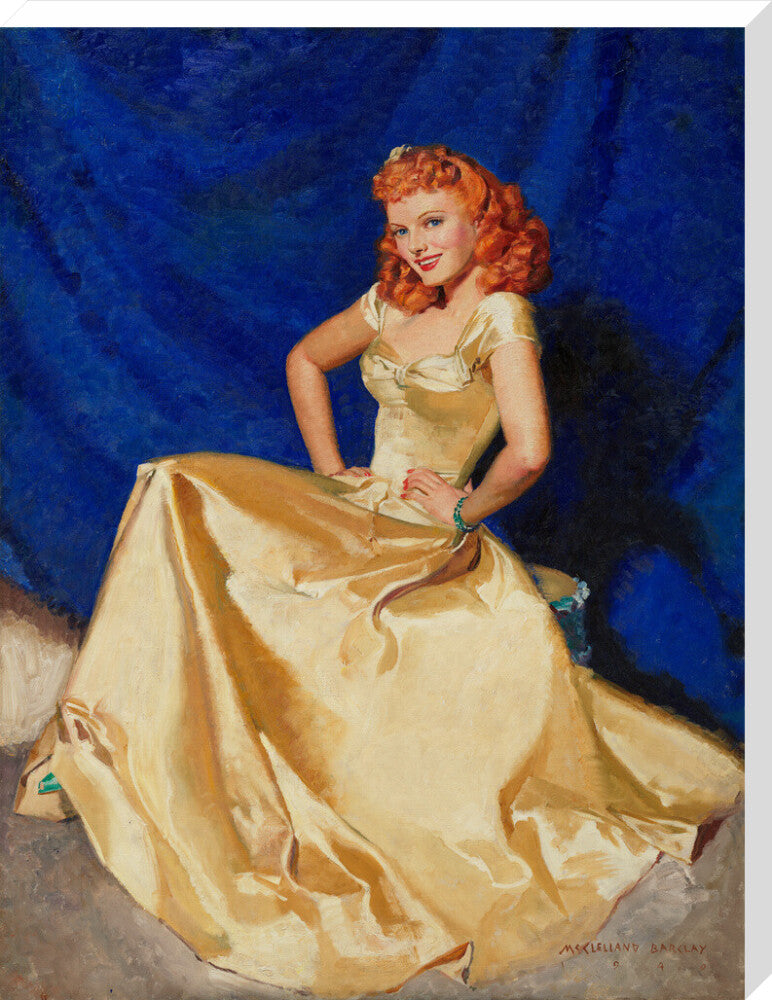 Anna neagle portrait print (stretched canvas, extra large, no frame)