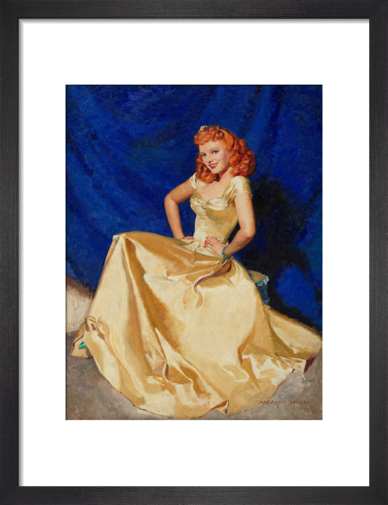 Anna neagle portrait print (art print, small, black frame)