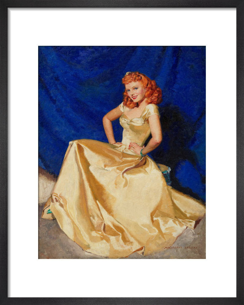 Anna neagle portrait print (art print, small, black frame)