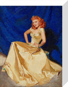 Anna Neagle Portrait Print (Stretched canvas, Small, No frame)