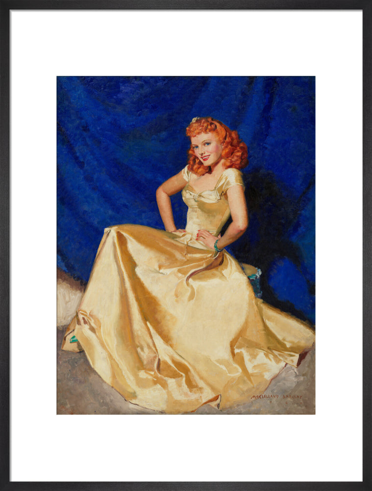 Anna neagle portrait print (art print, large, black frame)
