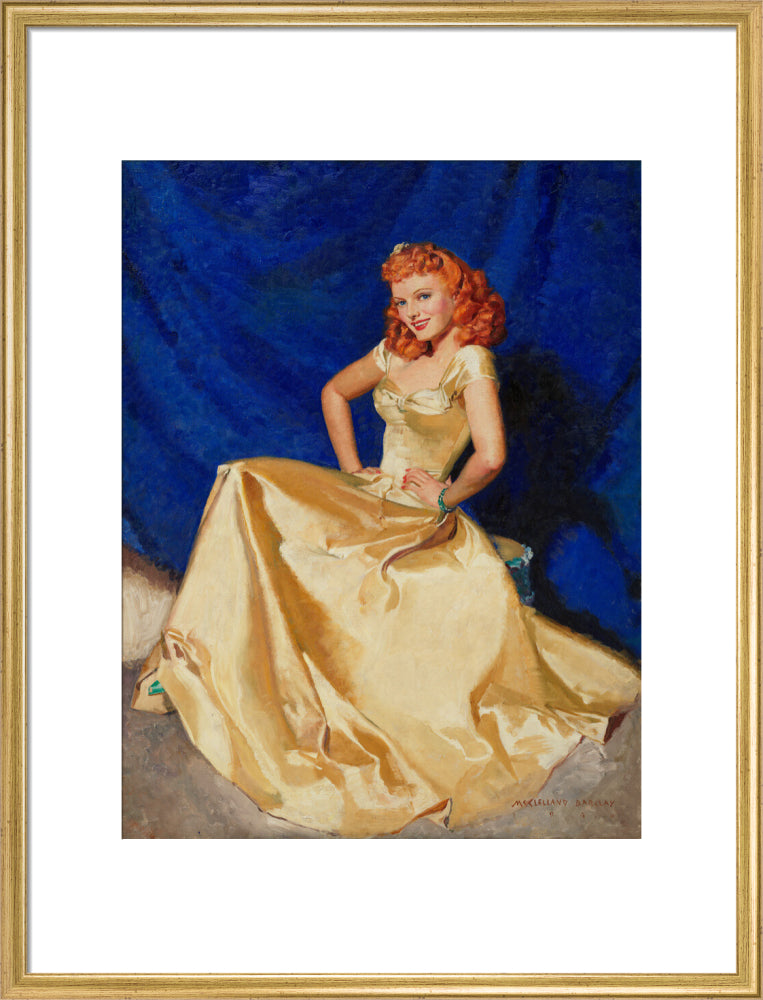 Anna neagle portrait print (art print, large, gold frame)