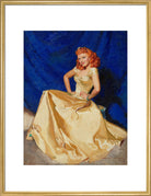 Anna Neagle Portrait Print (Art print, Large, Gold frame)