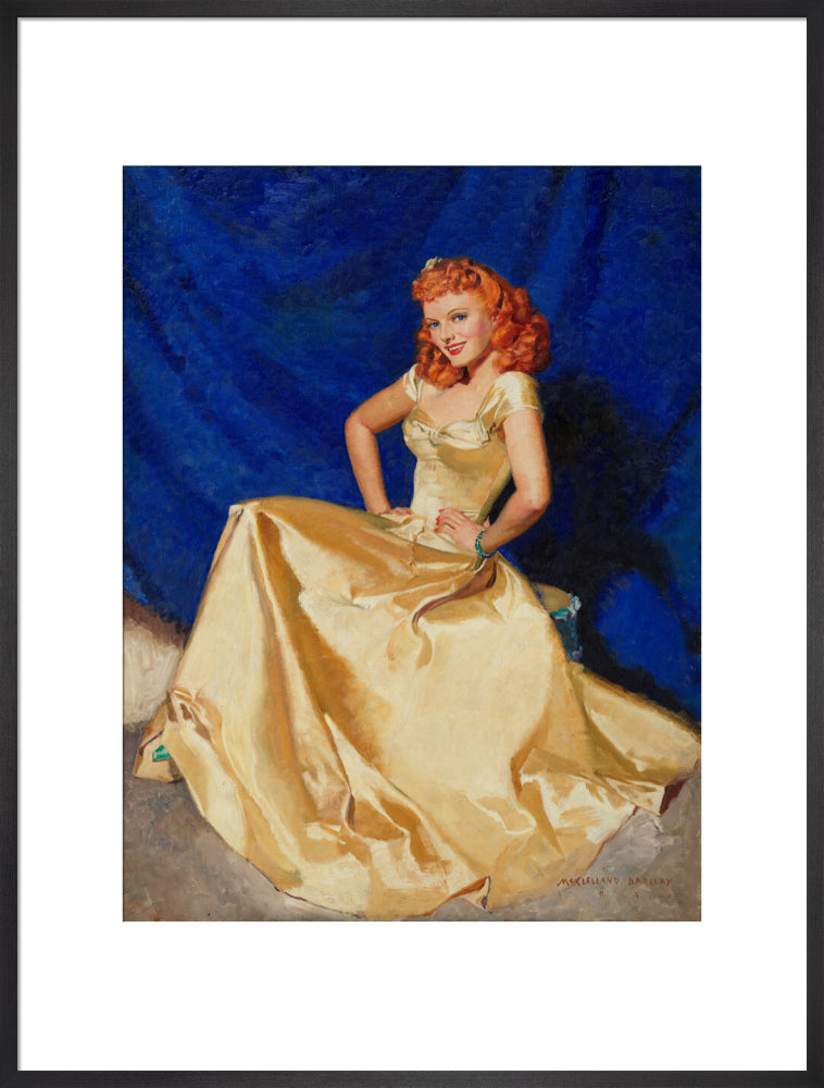 Anna neagle portrait print (art print, extra large, black frame)