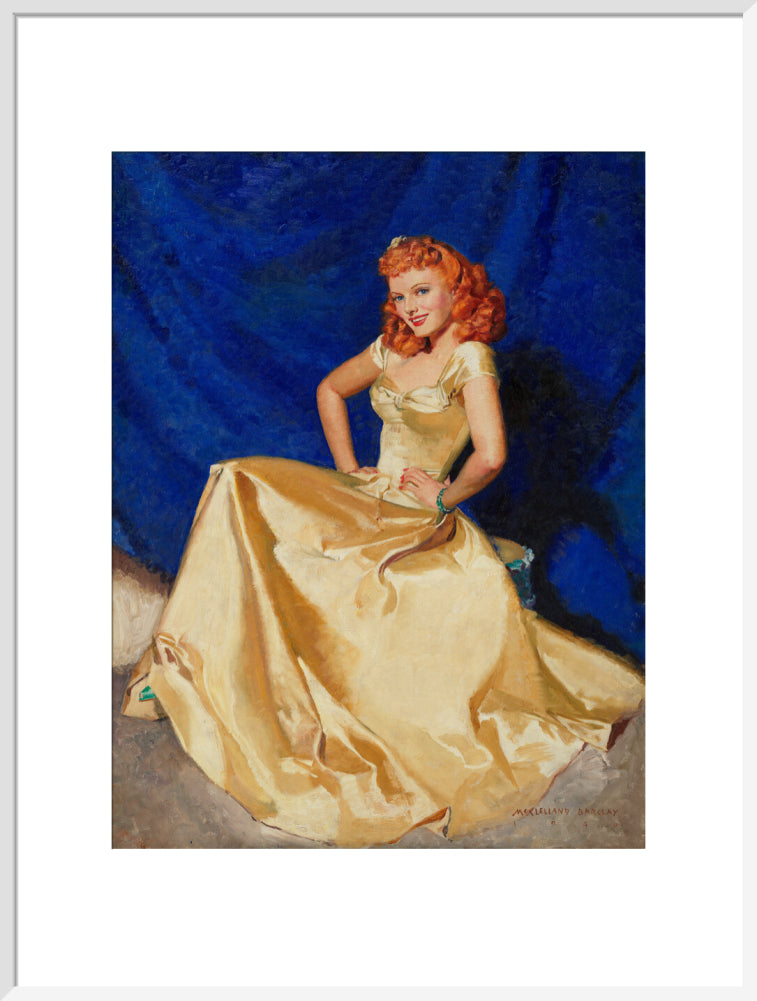 Anna neagle portrait print (art print, extra large, white frame)