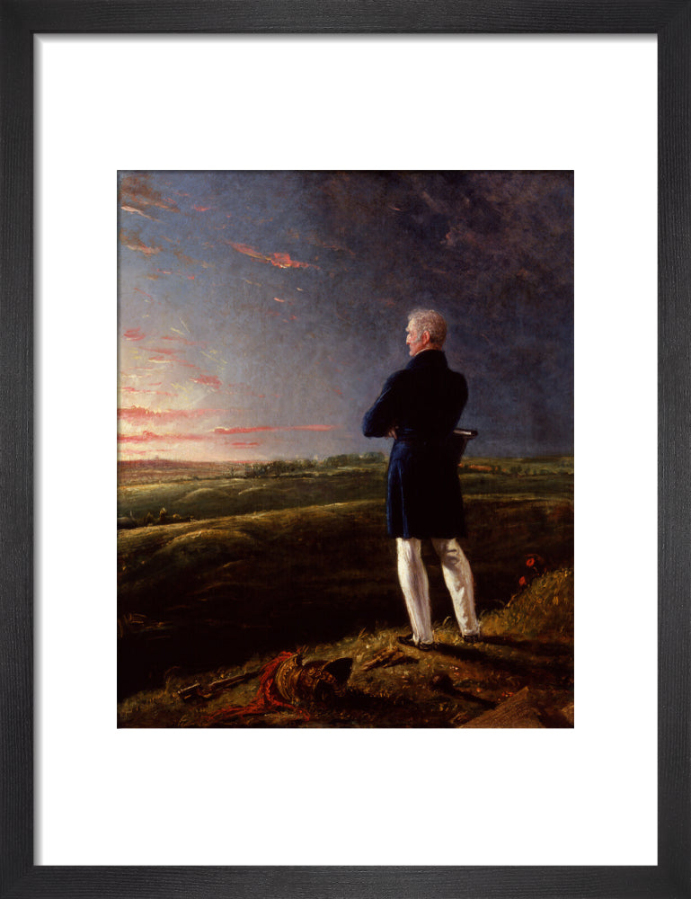 Arthur wellesley, 1st duke of wellington (''a celebrated commander on the retir''d list'') portrait print (art print, small, black frame)