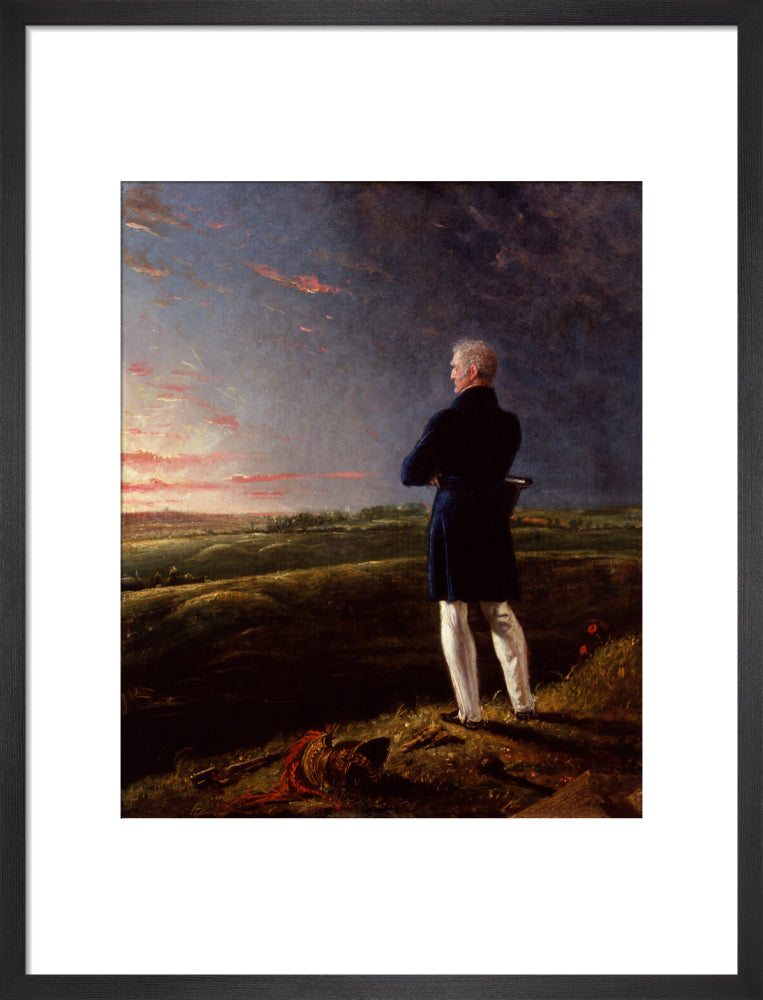 Arthur wellesley, 1st duke of wellington (''a celebrated commander on the retir''d list'') portrait print (art print, medium, black frame)