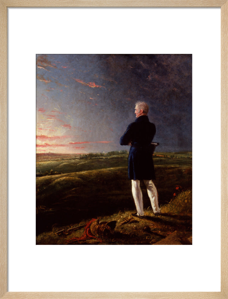 Arthur wellesley, 1st duke of wellington (''a celebrated commander on the retir''d list'') portrait print (art print, medium, natural frame)