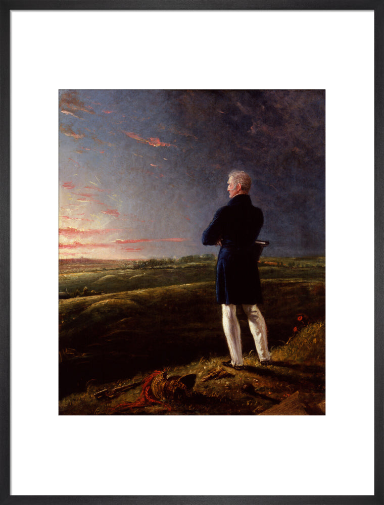 Arthur wellesley, 1st duke of wellington (''a celebrated commander on the retir''d list'') portrait print (art print, large, black frame)