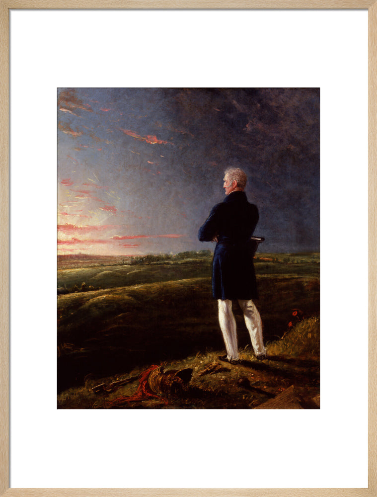 Arthur wellesley, 1st duke of wellington (''a celebrated commander on the retir''d list'') portrait print (art print, large, natural frame)