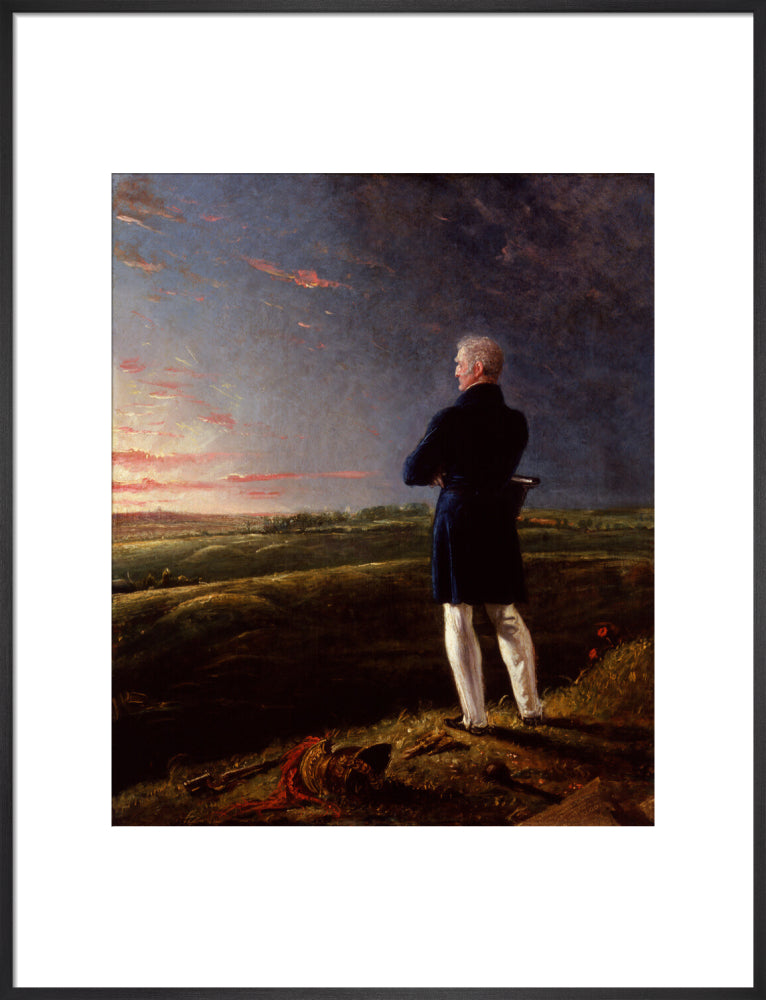 Arthur wellesley, 1st duke of wellington (''a celebrated commander on the retir''d list'') portrait print (art print, large, black frame)