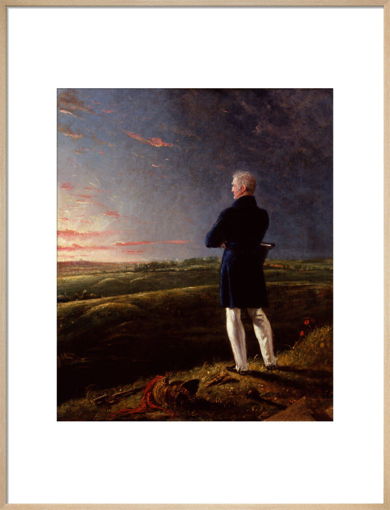 Arthur wellesley, 1st duke of wellington (''a celebrated commander on the retir''d list'') portrait print (art print, large, natural frame)