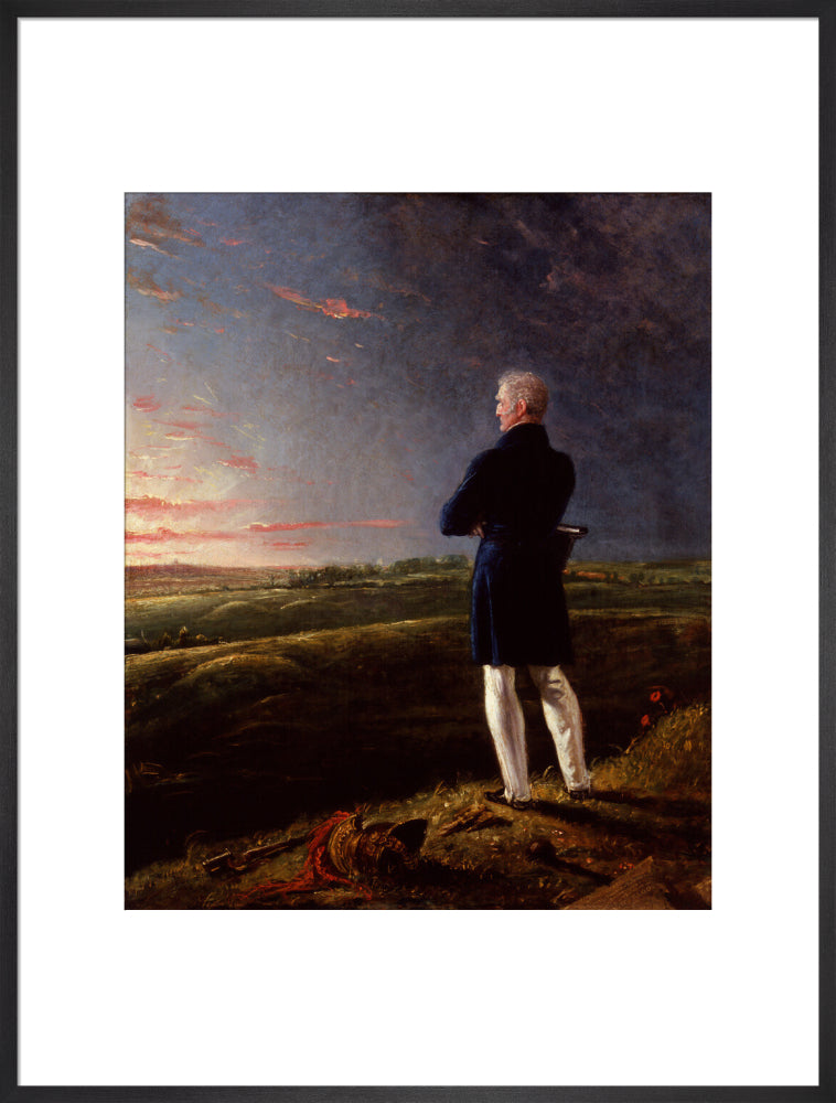 Arthur wellesley, 1st duke of wellington (''a celebrated commander on the retir''d list'') portrait print (art print, extra large, black frame)