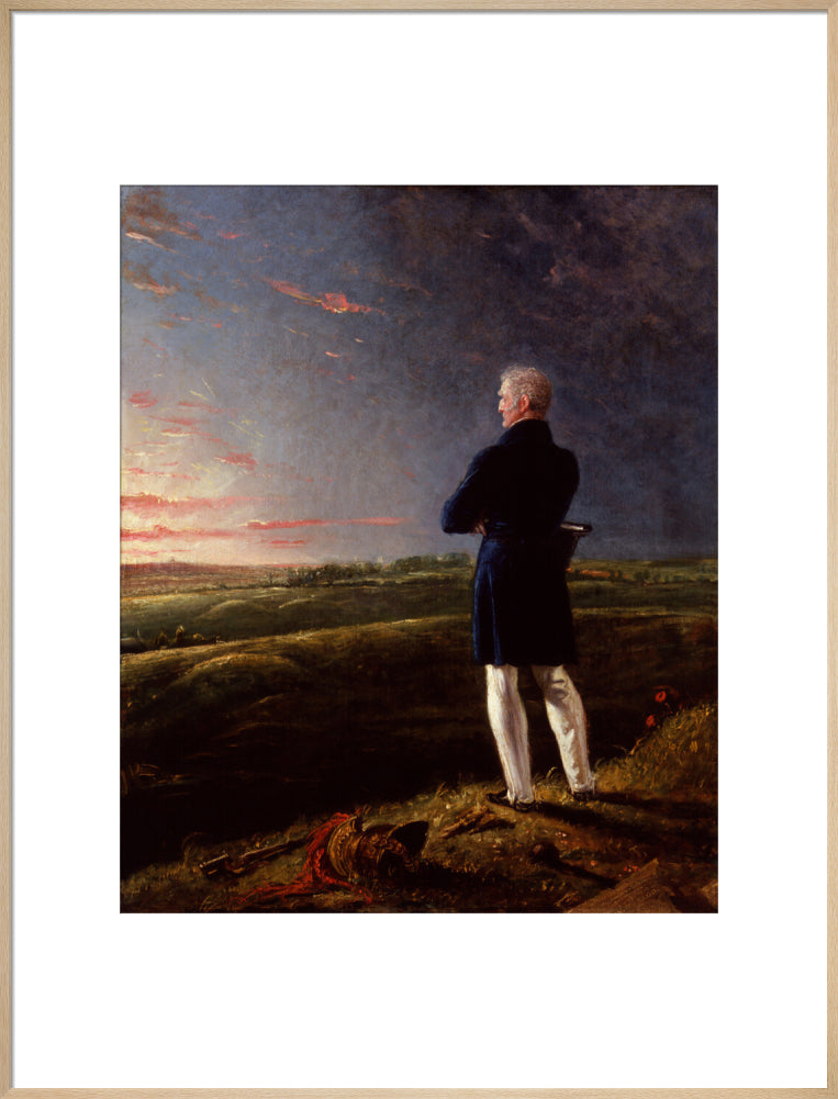Arthur wellesley, 1st duke of wellington (''a celebrated commander on the retir''d list'') portrait print (art print, extra large, natural frame)