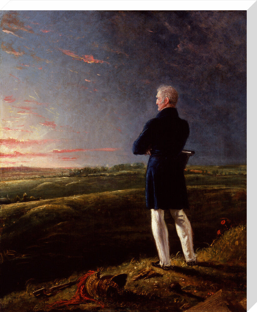 Arthur wellesley, 1st duke of wellington (''a celebrated commander on the retir''d list'') portrait print (stretched canvas, large, no frame)