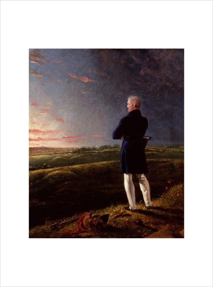 Arthur wellesley, 1st duke of wellington (''a celebrated commander on the retir''d list'') portrait print (art print, large, no frame)