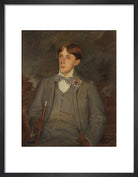 Aubrey Beardsley Portrait Print (Art print, Small, Black frame)