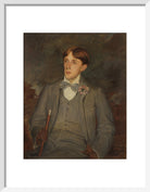 Aubrey Beardsley Portrait Print (Art print, Small, White frame)