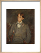 Aubrey Beardsley Portrait Print (Art print, Small, Natural frame)