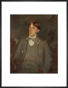 Aubrey Beardsley Portrait Print (Art print, Medium, Black frame)