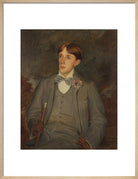 Aubrey Beardsley Portrait Print (Art print, Medium, Natural frame)