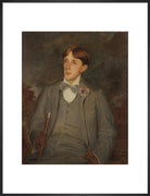 Aubrey Beardsley Portrait Print (Art print, Large, Black frame)