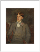 Aubrey Beardsley Portrait Print (Art print, Large, White frame)