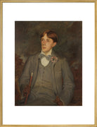 Aubrey Beardsley Portrait Print (Art print, Extra large, Gold frame)