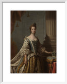 Charlotte of Mecklenburg-Strelitz Portrait Print (Art print, Small, White frame)