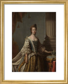 Charlotte of Mecklenburg-Strelitz Portrait Print (Art print, Small, Gold frame)