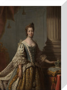 Charlotte of Mecklenburg-Strelitz Portrait Print (Stretched canvas, Small, No frame)