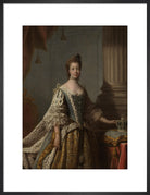 Charlotte of Mecklenburg-Strelitz Portrait Print (Art print, Medium, Black frame)