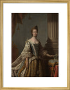 Charlotte of Mecklenburg-Strelitz Portrait Print (Art print, Medium, Gold frame)