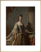 Charlotte of Mecklenburg-Strelitz Portrait Print (Art print, Large, Natural frame)