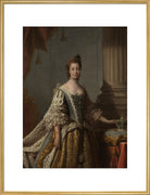 Charlotte of Mecklenburg-Strelitz Portrait Print (Art print, Extra large, Gold frame)