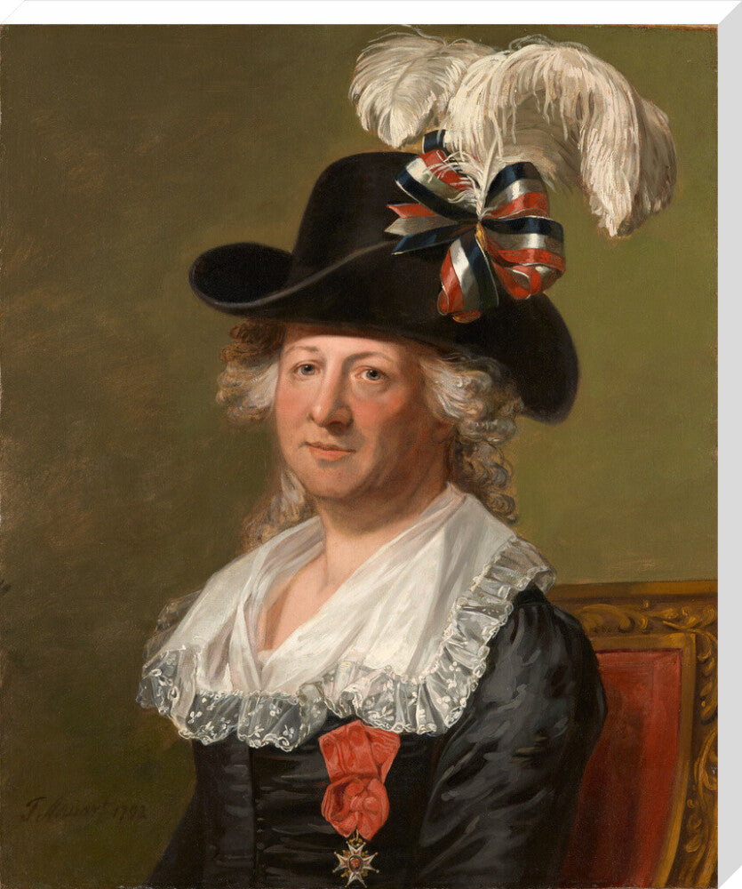 Chevalier d'eon portrait print (stretched canvas, extra large, no frame)